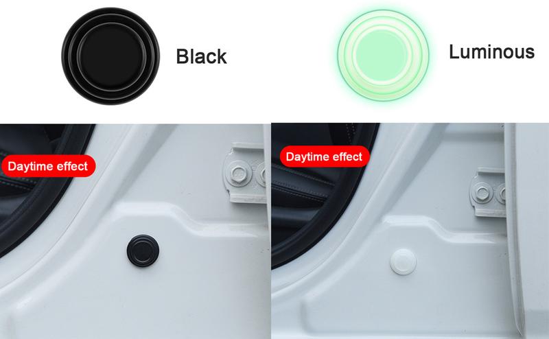 24PCS Car Door Shock Absorber Cushion Gasket Decoration Sticker Shock-Absorbing Gasket Anti-Collision Gasket Car Accessories