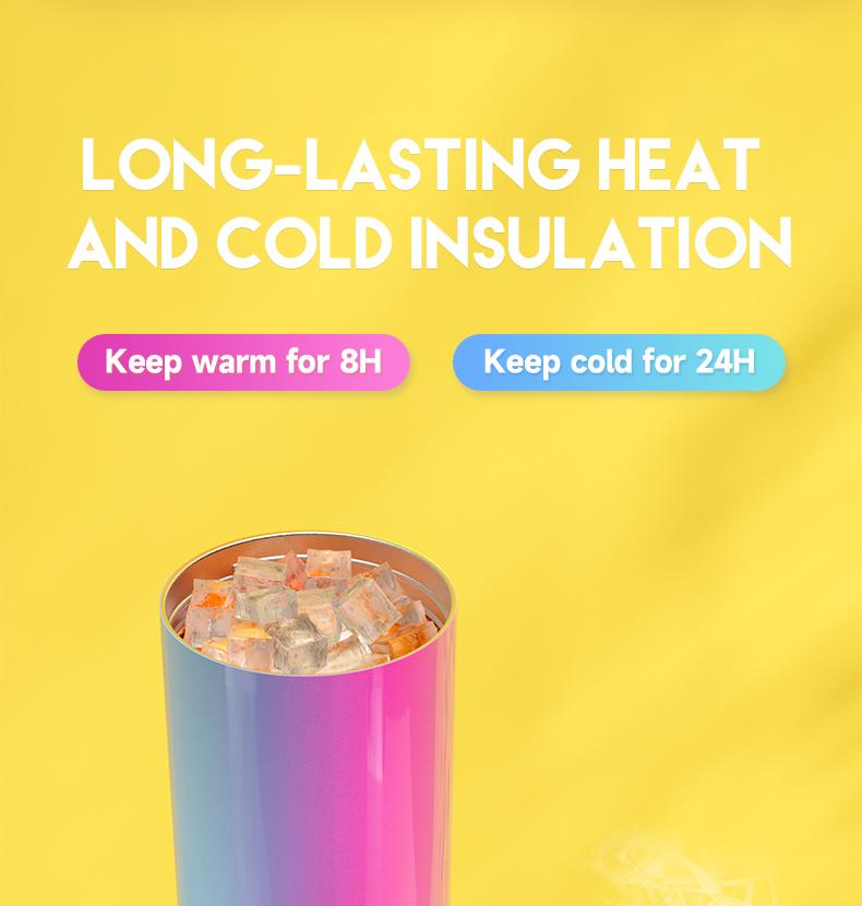 MEOKY Christmas 40oz Car Insulated Mug, Reusable Large Capacity Insulated Mug, 24 Cold Keeping, Leakproof Tumbler , Replaceable Handle, Includes Braided Handle