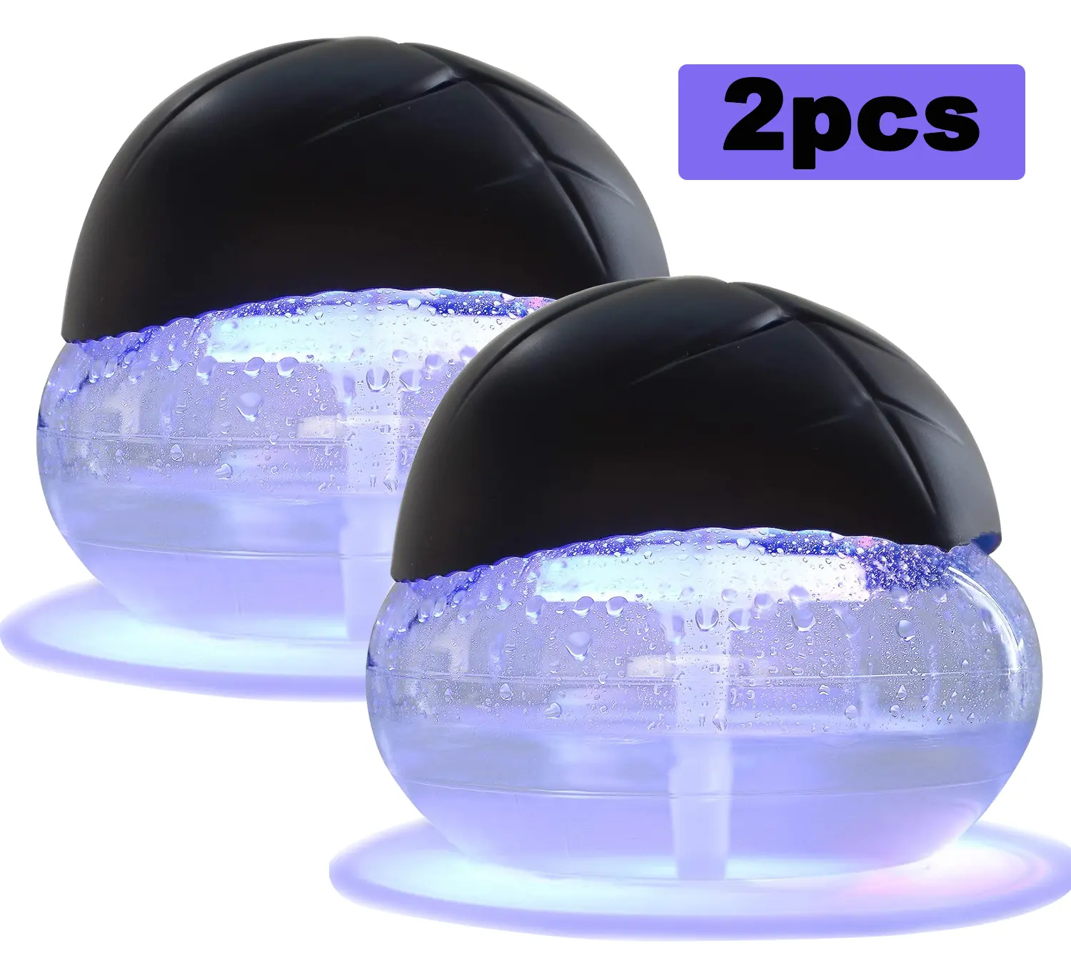 Water Washable Air Purifier with 7 Color LED Night Light, Small Air Cleaner for Smoke & Pet Odor, Home Office Air Freshener