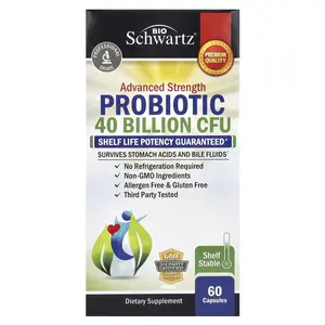 BioSchwartz Advanced Strength Probiotic, 60 Capsules