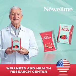 Newellme Happy Cleanse - Superfood Powder/Probiotics/Digestive Enzymes/Moringa - Supports gut health - Boosts immunity Optimum Dietary