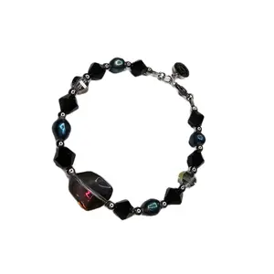 Midnight Edition Teal Pearl Bracelet
