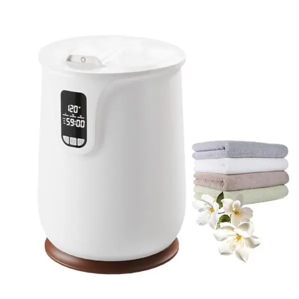 20L Towel Warmer Bucket for Bathroom – Adjustable Temperature, LED Display, 3-Level Timer, Safety Lock, Auto Shut-Off, Even Heating, Fits Two 40"x70" Towels or Bathrobes – Portable, Home