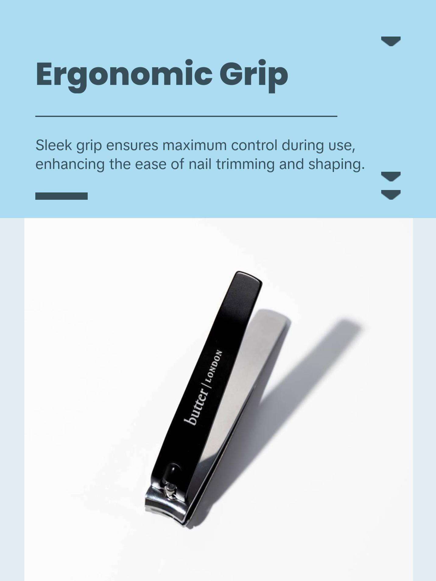 butter LONDON Signature Nail Clippers - Stainless Steel for Manicure and Pedicure butter LONDON Signature Nail Clippers - Stainless Steel for Manicure and Pedicure