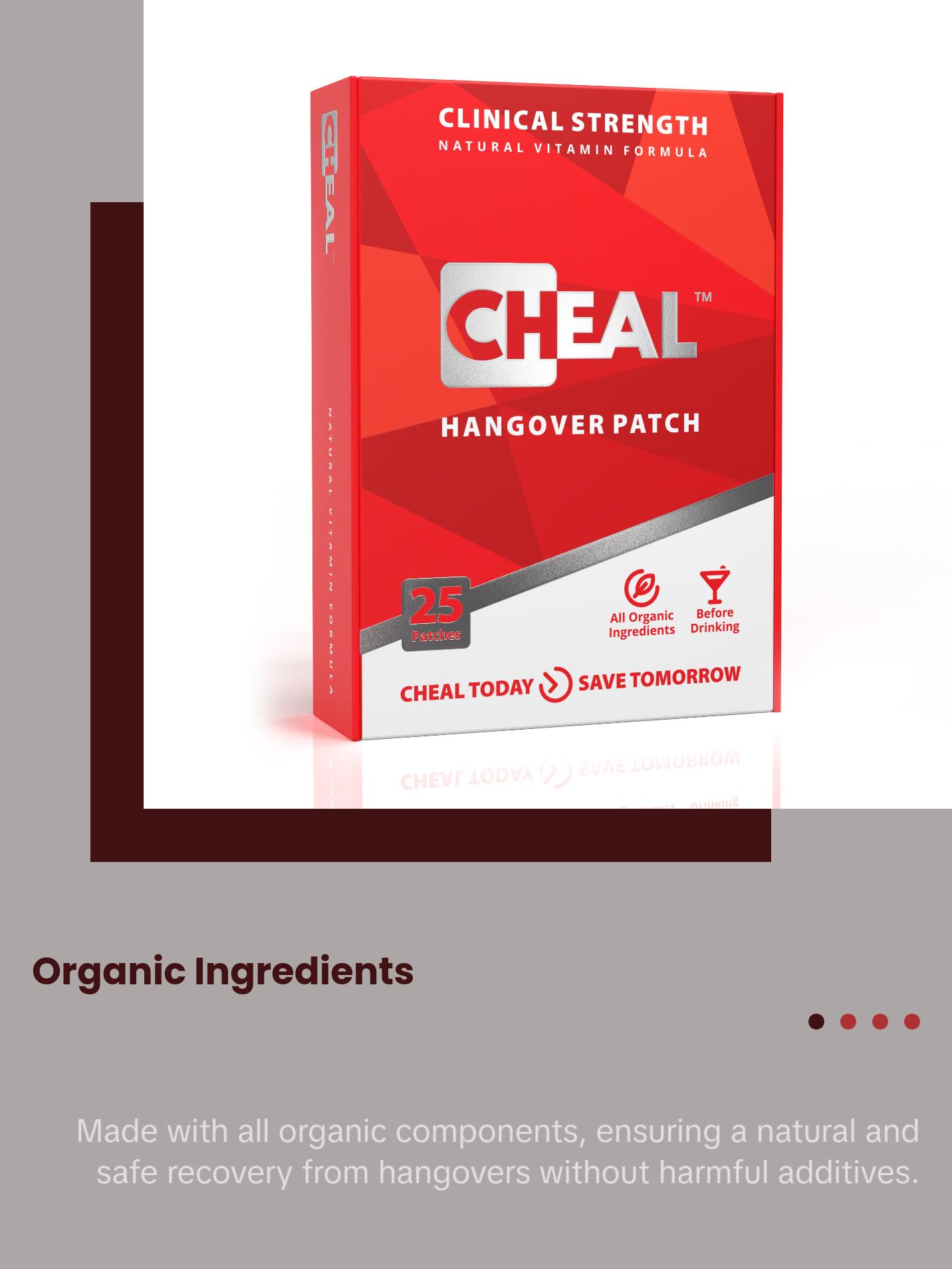 CHEAL Hangover Prevention Patches - Party Patches for Better Mornings ...