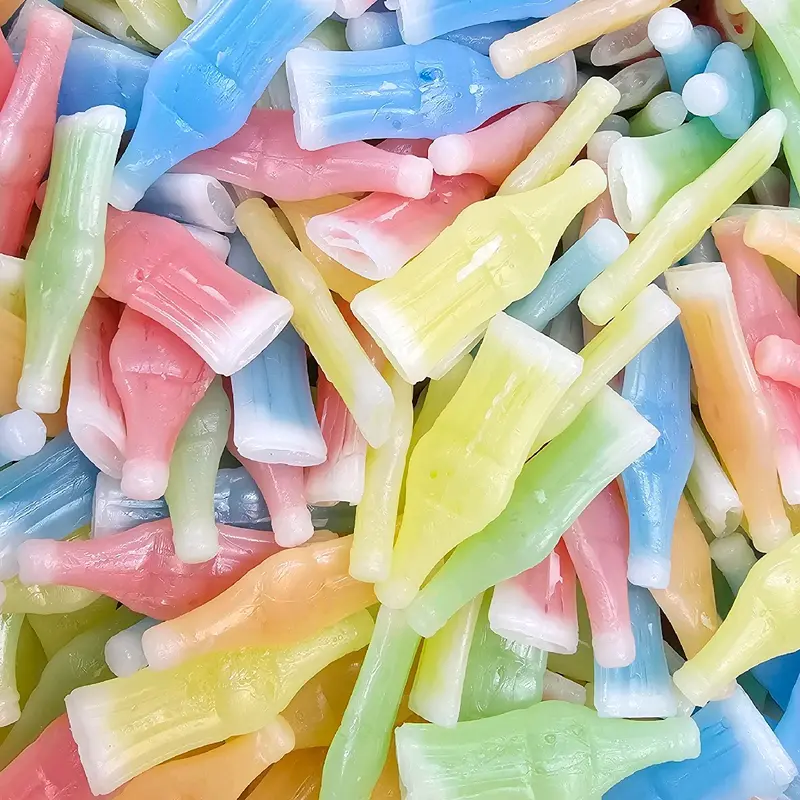 Nik-L-Nips Vintage Wax Bottle Candy Drinks Filled with Flavored Syrups (Cherry, Orange Lemon, Blue Raspberry, and Green Apple Flavors) tiktok viral candy
