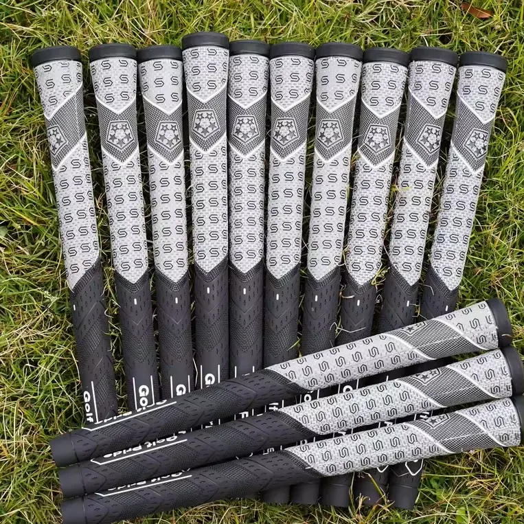 Standard 1PC Textured Golf Equipment - Durable Cotton Cord Compound Rubber Grip Golf Club Parts, All-Weather Non-Slip Comfort for Irons, Drivers & Fairway Woods