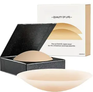 Reusable Silicone Nipple Covers Adhesive Invisible Bra | Seamless Sticky Lift Pasties for Backless & Strapless Outfits | Skin-Friendly, Travel Case Included