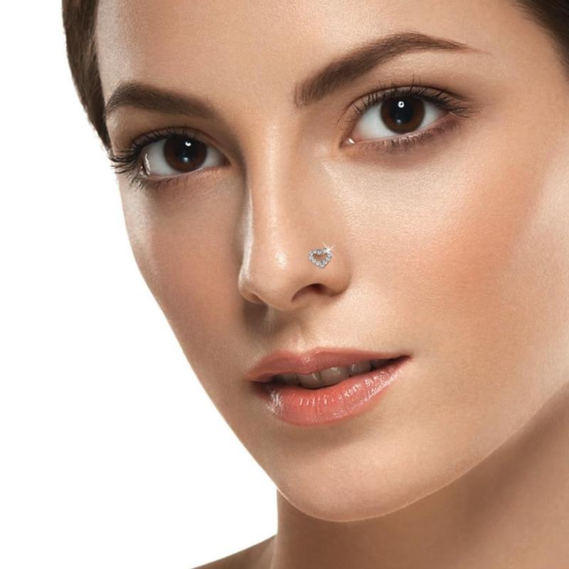 20G Nose Studs for Women 3PCS. Delicate Heart-shaped CZ Nose StudsHypoallergenic 316L Surgical Stainless Steel Piercing Jewelry. ou fter bodyjewelry bat septum Gold Plated Small Hoop Earrings Set Trendy Sterling S faux industrial cartilage tragus earrin 20G Nose Studs for Women 3PCS. Delicate Heart-shaped CZ Nose StudsHypoallergenic 316L Surgical Stainless Steel Piercing Jewelry. ou fter bodyjewelry bat septum Gold Plated Small Hoop Earrings Set Trendy Sterling S faux industrial cartilage tragus earrin