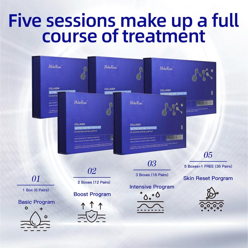 Mature/Dull/Dry/Oily/Normal Skin Anti-Aging Kit | MakeRose Peptide Collagen | Lifting Firming & Pore Minimizing | Reduces Wrinkles & Repairs Texture | Face/Neck/Hands | Unisex