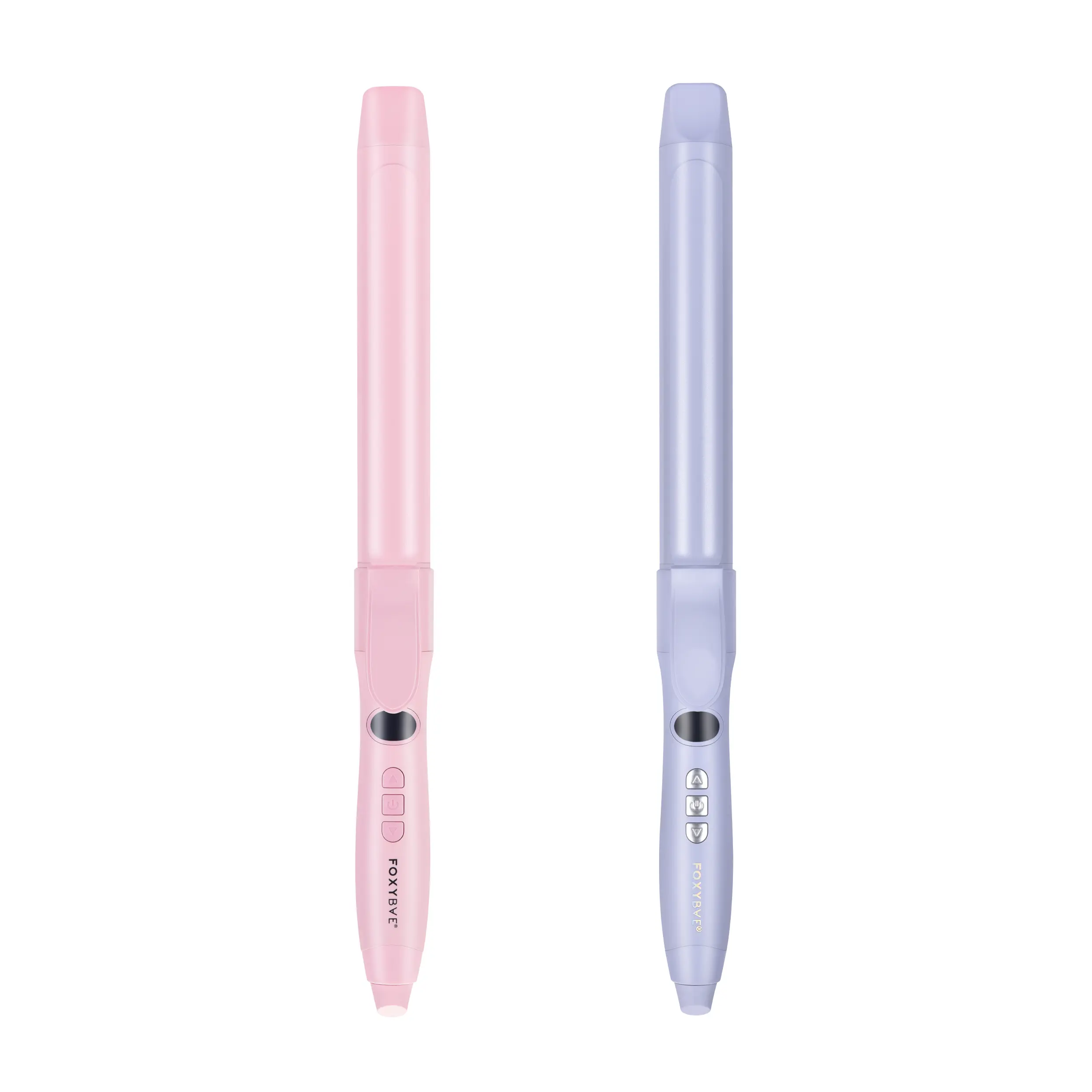FoxyBae Bounce Bae 1.25” Long Barrel Curling Iron – Tourmaline Ceramic Spring Clip Curler for Waves & Curls, Frizz Control, Shine