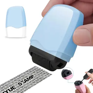 Identity Theft Protection Roller Stamp, Privacy Protection ID Blockout Stamp, Confidential Address Security Roller for Mail, Documents and Packages, Anti Identity Theft Blackout Stamp for Personal Information Protection