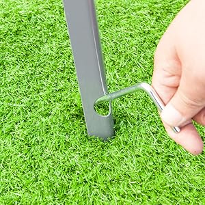 VINGLI 8FT Ornamental Windmill Backyard Garden Decoration Weather Vane, Heavy Duty Metal Wind Mill w/ 4 Legs Design, Grey