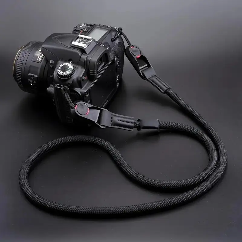 Durable Nylon Round Rope Camera Strap, Shoulder Strap for DSLR Camera, Lanyard with Quick Release Buckle, Neck Strap for Camera, Camera Accessories