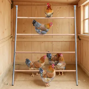 PAWGIANT Chicken Roosting Bars, 56''L x 42''W, Suitable for Backyard Farm, Chicken Perches Activity Play, Wooden Chicken Ladder, Chicken Toys Easy to Assemble & Clean, Enhancing Coop Comfort