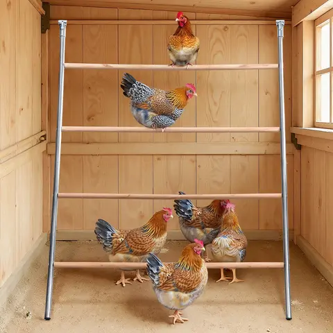PAWGIANT Chicken Roosting Bars, 56''L x 42''W, Suitable for Backyard Farm, Chicken Perches Activity Play, Wooden Chicken Ladder, Chicken Toys Easy to Assemble & Clean, Enhancing Coop Comfort, Summervibes, dealsforyou, summerwins, restock, dealsforyoudays
