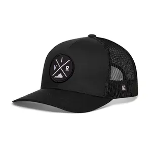 Virginia Trucker Hat  |  Black VIR X Snapback