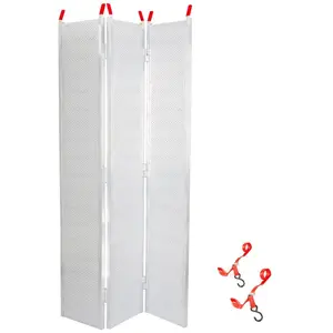 Black Widow 7’ 10” Punch Plate Aluminum Wide ATV Ramp, 1500 Lbs Capacity, Silver