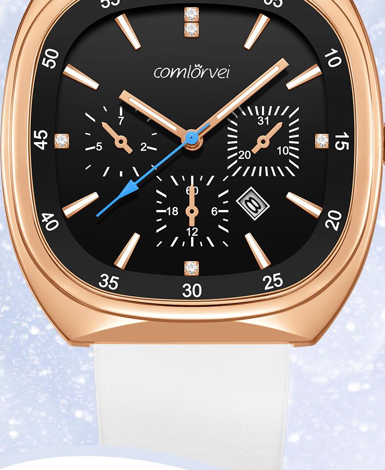 Elegant and high-quality quartz watch suitable for both men and women, with a multifunctional luminous dial, calendar, second hand, waterproof function, suitable for various occasions, super fast logistics, perfect Christmas gift Elegant and high-quality quartz watch suitable for both men and women, with a multifunctional luminous dial, calendar, second hand, waterproof function, suitable for various occasions, super fast logistics, perfect Christmas gift