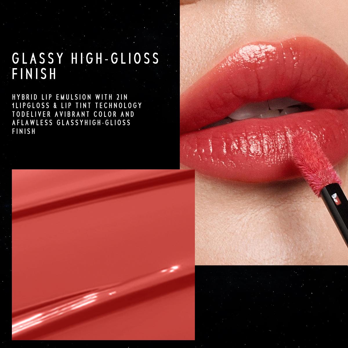 [TIMEPHORIA Hero Lip Stain] Stellar Dust Lip Stain 5ml - High Coverage Lip Tint & Gloss with Glassy Finish & 30% Moisture Content for Flawless Makeup Look