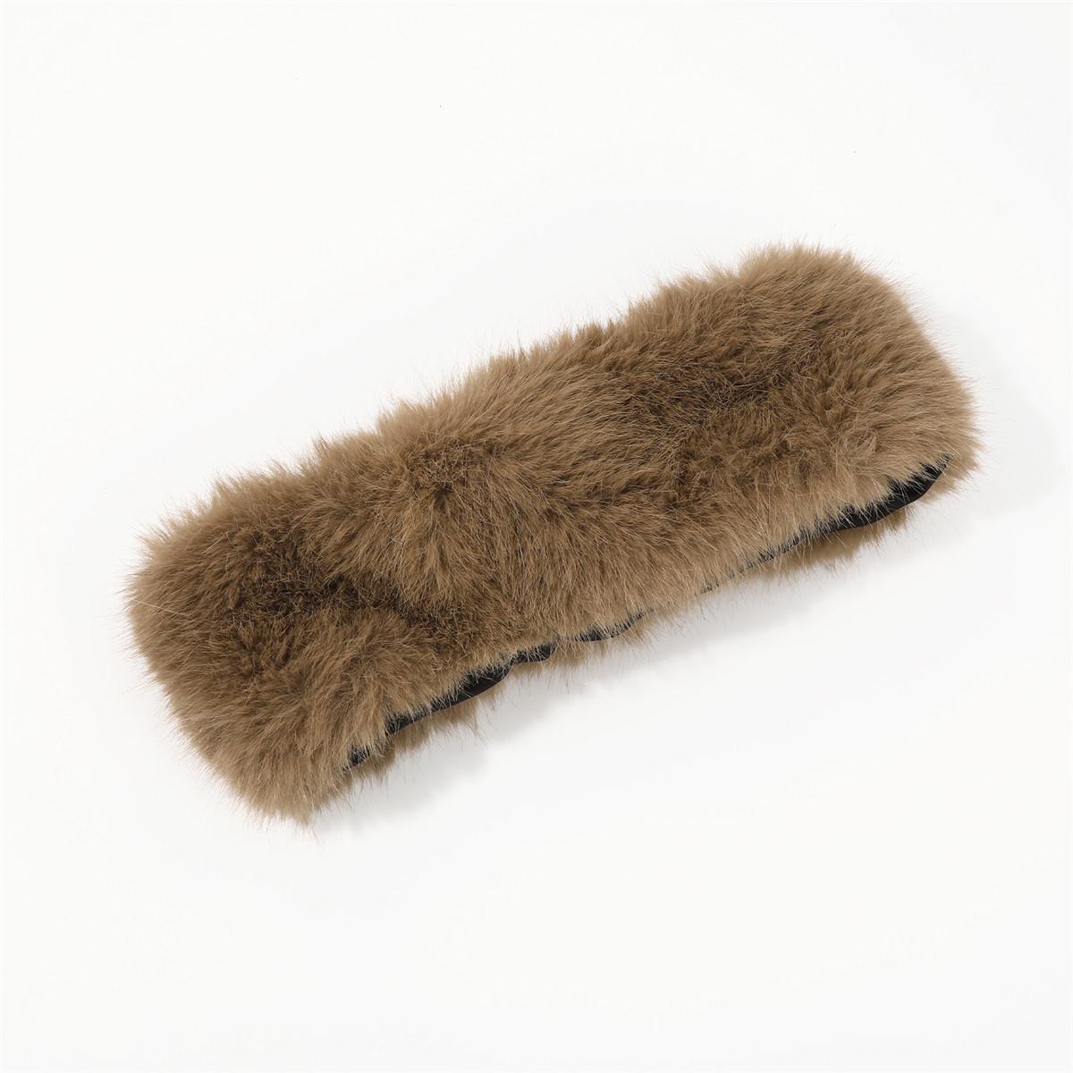 AWAYTR Womens Faux Fur Headbands with Elastic Band Winter Earwarmer Earmuff for Cold Weather Furry Costume AWAYTR Womens Faux Fur Headbands with Elastic Band Winter Earwarmer Earmuff for Cold Weather Furry Costume