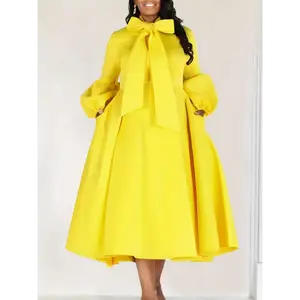 Plus Size Women's 2025 New Bubble Sleeve Strapless High Waist Bodycon Dress - Vibrant Red Long Flowy Skirt, Machine Washable Spring/Summer Elegant European & American Style, Evening Wear, Fitted Silhouette, Durable Material, Stylish Ladies Collar Formal