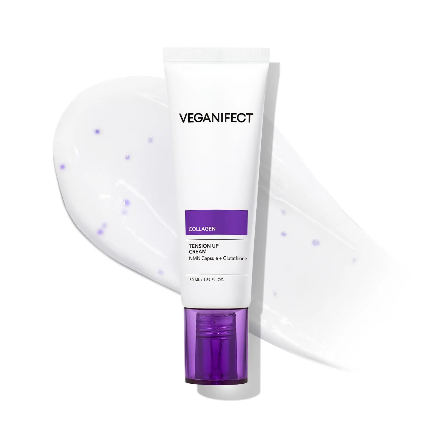 VEGANIFECT Triple Collagen Capsule Cream | Daily Firming Cream with Peptide & Panthenol | redcue wrinkles and Boost Elasticity | Korean Skincare, 0.33 fl.oz.