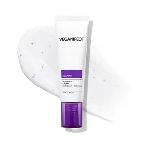 VEGANIFECT Triple Collagen Capsule Cream | Daily Firming Cream with Peptide & Panthenol | redcue wrinkles and Boost Elasticity | Korean Skincare, 0.33 fl.oz.