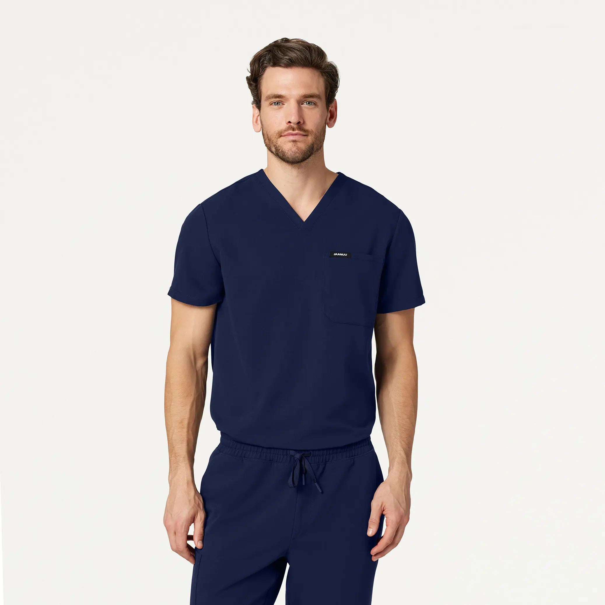 Men's Stretch Spandex Fabric Uniform Top Bundle Set - JAANUU Osmo & Holmes Workwear/Special Occasion Uniforms