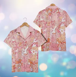 New FairyType Hawaiian Shirt, Pink Aloha Shirt Aloha Shirt 2026 Hawaiian Shirt Outfit Idea, Unisex Aloha Shirt, Vacation Ready Beach Top, Trendy Streetwear Shirt #hawaiianshirt #outfitinspo #viralstyles