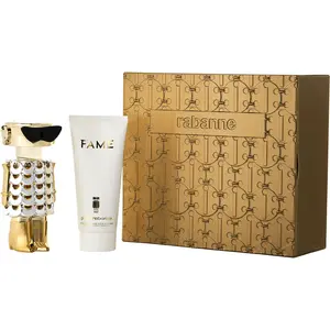 Paco Rabanne Fame Set-Eau De Parfum Refillable Spray 2.7 Oz & Body Lotion 3.4 Oz For Women Paco Rabanne Fame Set-Eau De Parfum Refillable Spray 2.7 Oz & Body Lotion 3.4 Oz For Women