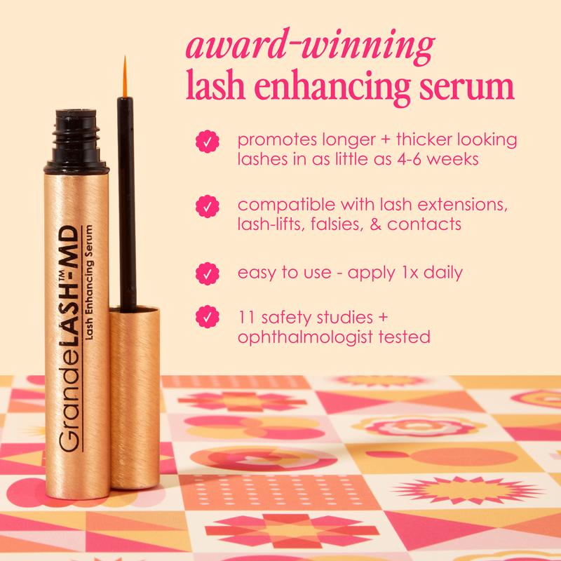 GrandeLASH-MD Lash Enhancing Serum - Grande Cosmetics - Ophthalmologist Tested Formula for Healthier & Thicker Looking Lashes