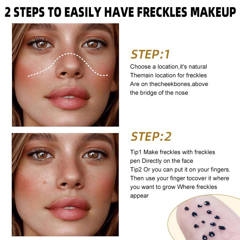 B&Q Waterproof Freckle Pen, Easy Coloring Makeup Stick for Novelty Makeup Styles, Music Festival, Facial Makeup Spot Pen