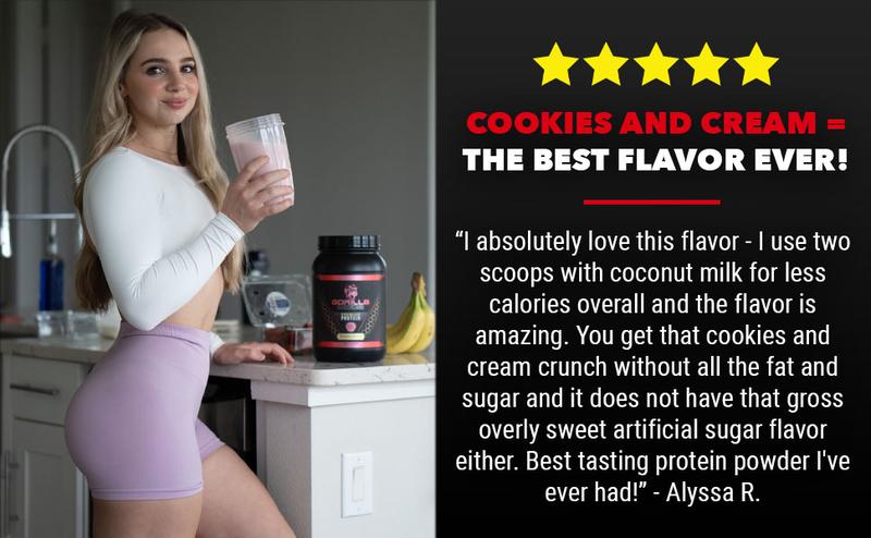 Gorilla Mode Premium Whey Protein - Whey Protein Isolate & Concentrate - Protein Powder for Post Workout Recovery & Meal Replacement (30 Servings) Gorilla Mode Premium Whey Protein - Whey Protein Isolate & Concentrate - Protein Powder for Post Workout Recovery & Meal Replacement (30 Servings)