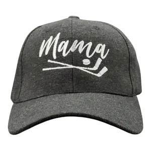 Hockey Mama Hat Funny Cute Pee Wee Sports Mom Baseball Cap Funny Hats Mother's Day  Funny Hockey  Novelty Caps for Men Black - Standard