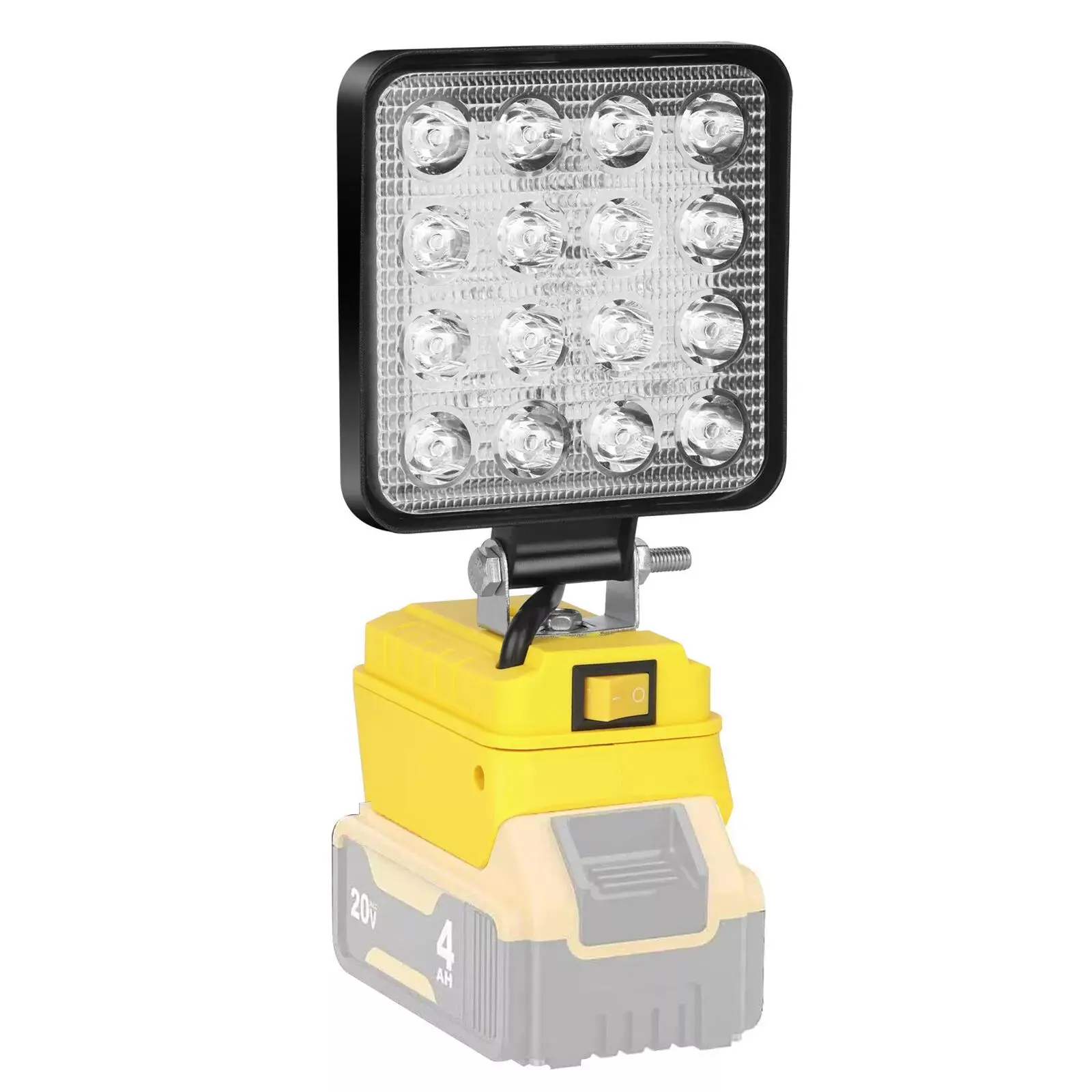 Cordless LED Work Light for DeWalt 20V Battery - Compact, Portable and Versatile Emergency Floodlight, Bright LED Work Flashlights (No Battery Included), Devvalt 20V Battery