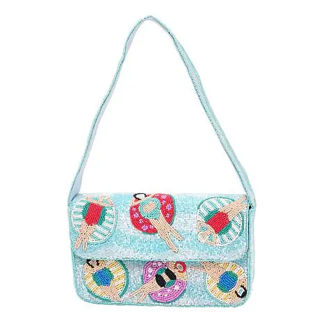 Wildflower San Tropez Glass Beaded Shoulder Bag