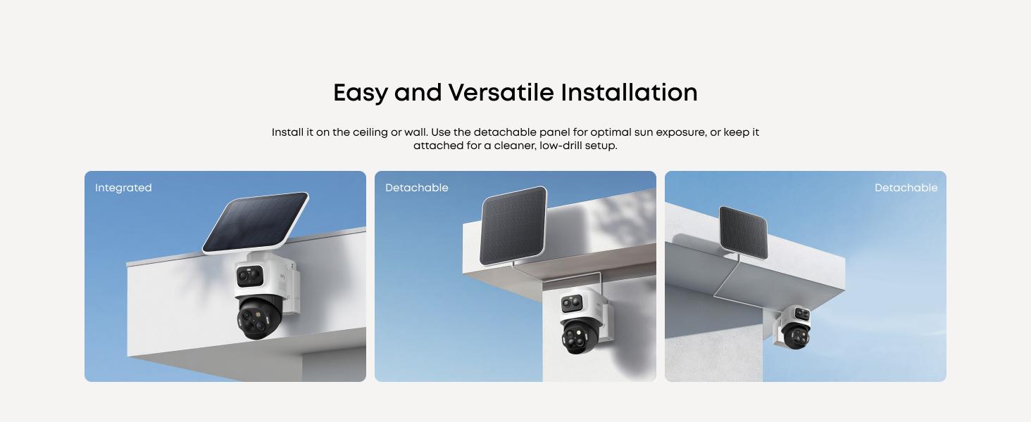 eufy Security eufyCam S4(2-Cam Kit with Homebase S380), Solar Security Camera Wireless Outdoor, Triple Lens Bullet-PTZ Cam, 4K UHD, 360° Pan and Tilt, Auto Track, 8× Hybrid Zoom, Color Night Vision, HomeBase S380 Compatible eufy Security eufyCam S4(2-Cam Kit with Homebase S380), Solar Security Camera Wireless Outdoor, Triple Lens Bullet-PTZ Cam, 4K UHD, 360° Pan and Tilt, Auto Track, 8× Hybrid Zoom, Color Night Vision, HomeBase S380 Compatible