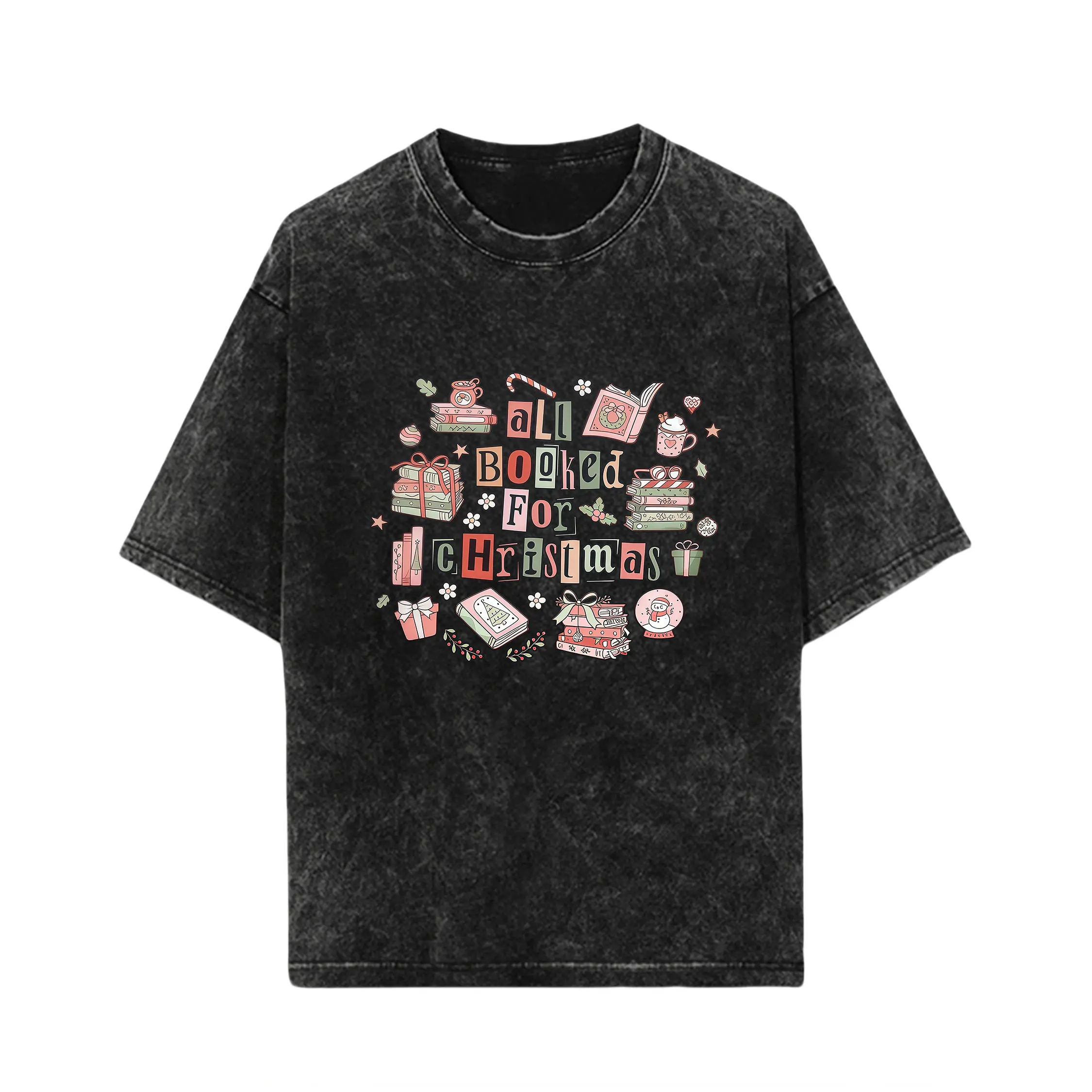 All Booked For Christmas Shirt, Bookish Christmas Gift, Reading Teacher Holiday Shirt, Christmas Librarian Tee, Christmas Book Lover Shirt