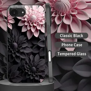 Dark Floral Aesthetic Phone Case - For iPhone 16e - Elegant Shockproof Protection--975