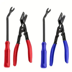 2pcs Auto Fastener Trim Removal Pliers Tool Kit, Car Panel Clip Removal, Plastic Clip Push Pin Removal, Automotive Pry Tool Door Panel Dashboard Repair Set, Car Repair Tools