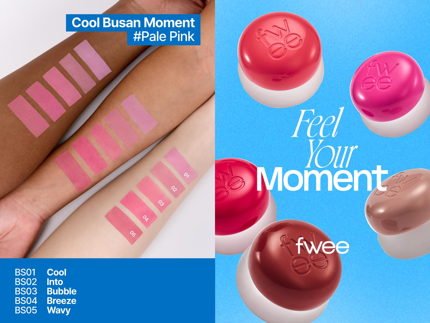 [Travel-friendly] fwee Lip & Cheek Blurry Pudding Pot + Mini Keychain + Silicone Lip Brush Trio | Makeup Blush and Blurred Matte Lips | Silicone tip, with lid, portable