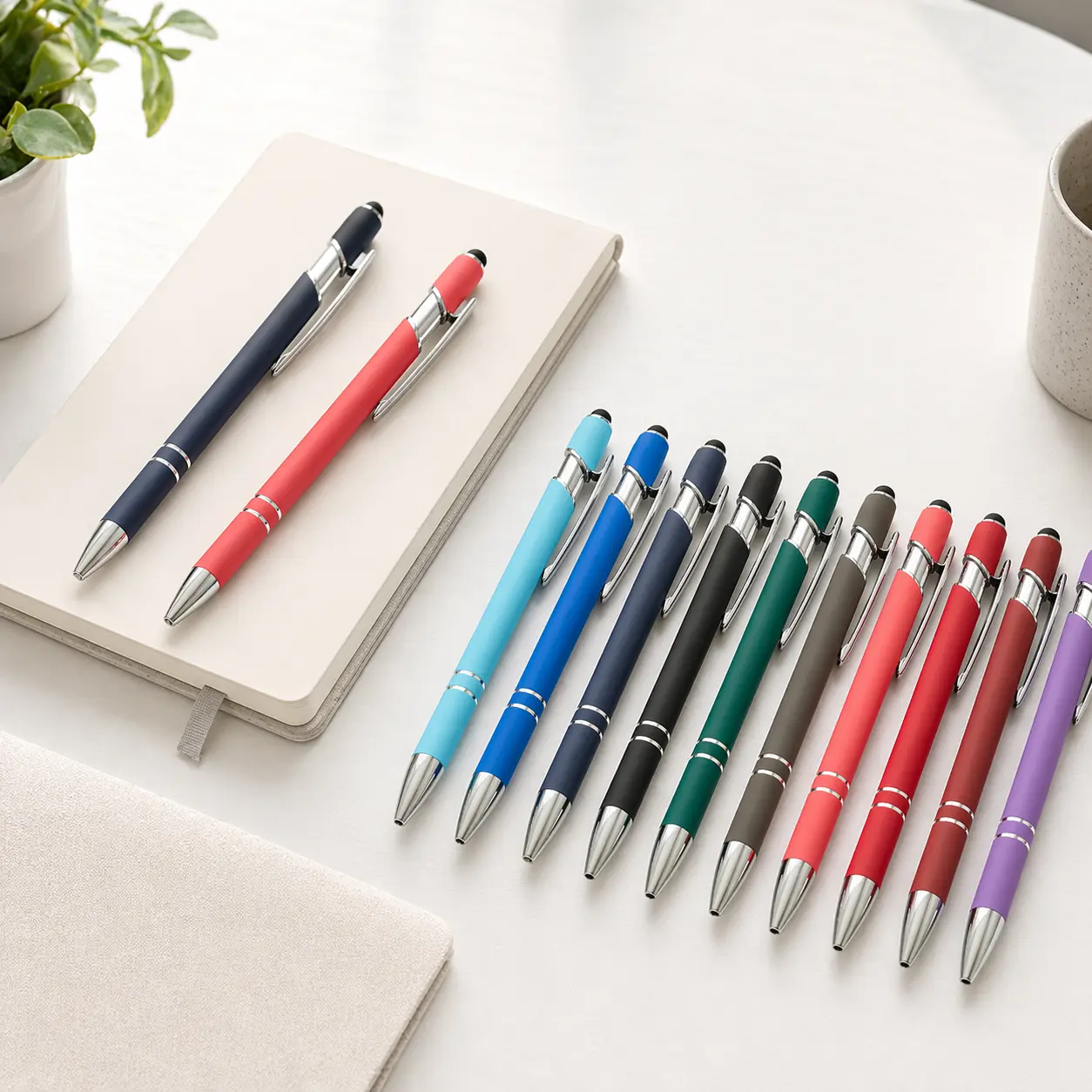 Private Customization — Add engraving in Order Note or DM with your order number. Mixed-Color Metal Ballpoint Pen Sets (8/12/66 pcs) — Laser‑engraved names, slogans & logos; lightweight, durable, smooth‑writing.