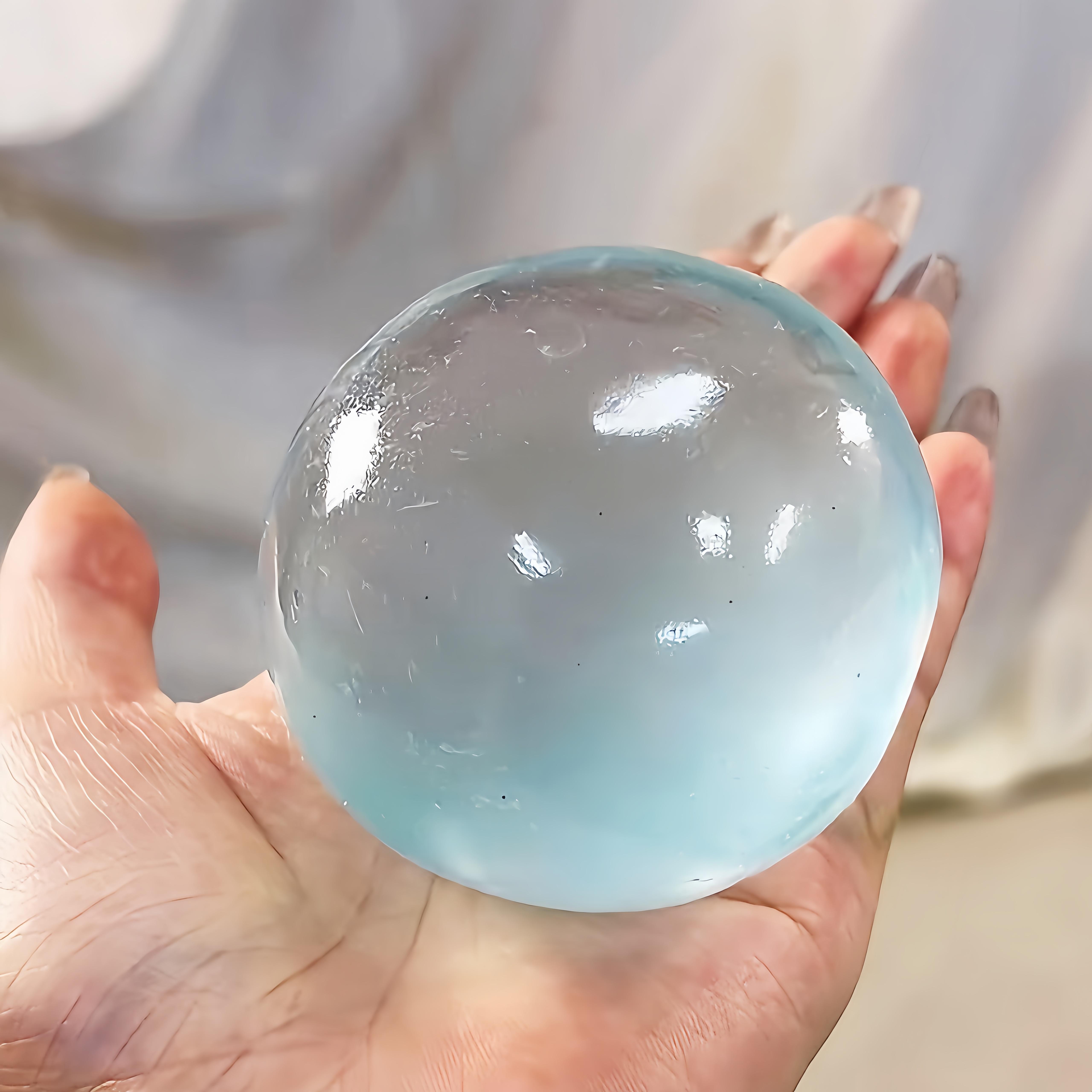 J&J Clear Maltose Squishy - Coconut Oil Texture Slow Rebound Fidget Toy| Moldable Stress Ball  Clear Coconut Oil Squishy| Super Soft Slow Rebound Fidget Toy for TikTok