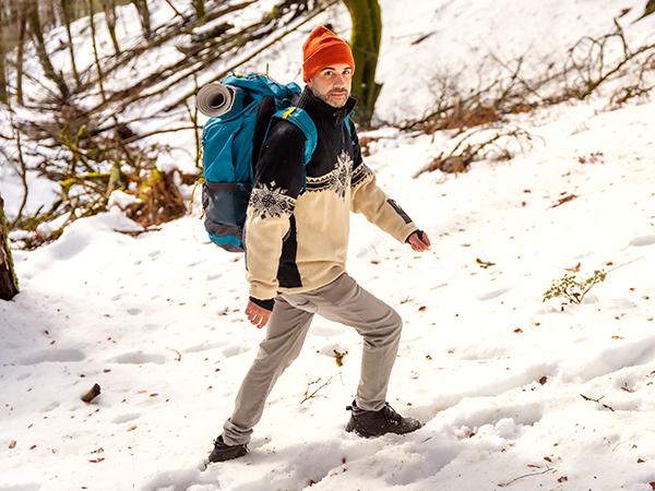 NORTIV 8 Mens Hiking Winter Shoes and Snow Boots Insulated Waterproof Outdoor Boots with EVA Cushioned Midsole Rubber Outsole & Shock Absorption Tread for All Seasons Trekking Camping Shoes