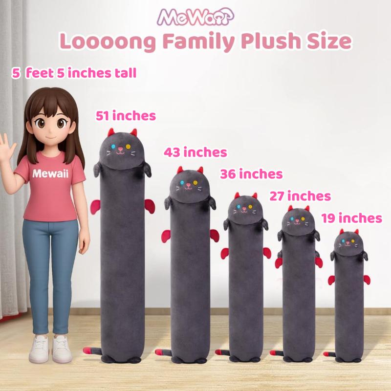 [100+ Styles] MeWaii Mystery Plush Bag – Cute Kawaii Stuffed Toys, Loooong & Mushroom Family Plushie Series, Surprise Gift for Kids, Girls, Boys, Halloween, Birthday Gift