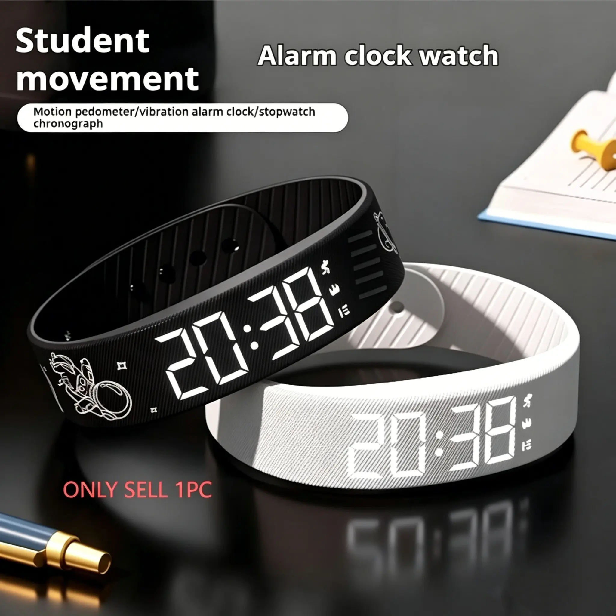 New Multifunctional Unisex Electronic Sport Watch with Clock, Pedometer, Timer and Night Light, Wearable Fitness Tracker, Holiday Gift