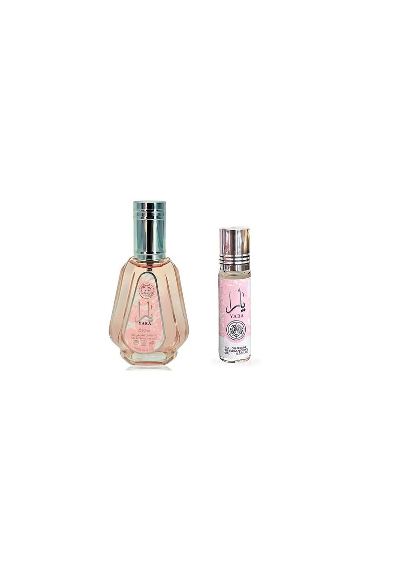 Lattafa Perfumes | 2 pc Set - Yara 50 ml + Yara oil 10 ml | Women's Fragrance | Tangerine - Fruity - Floral
