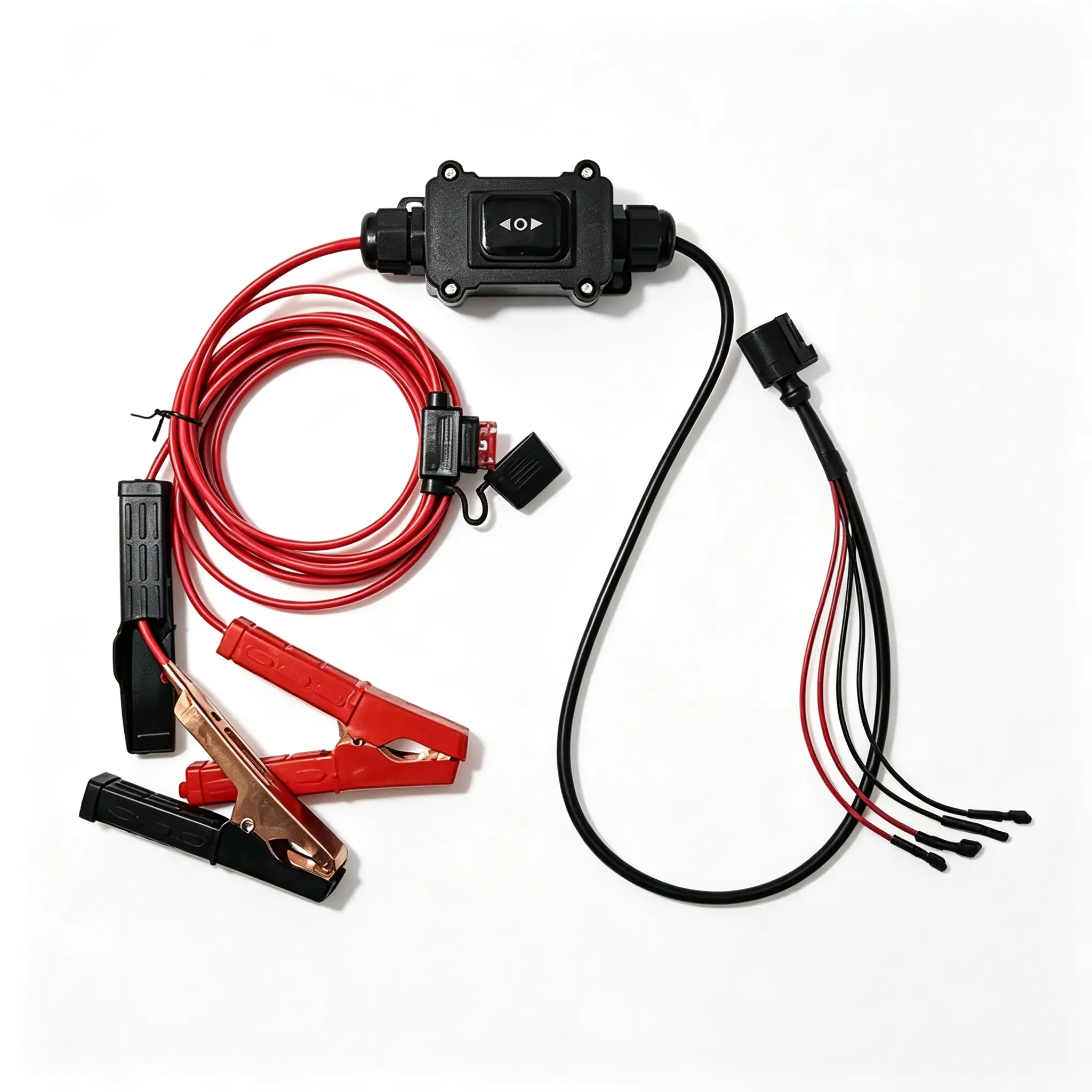12V Car Battery Power Switch Cable with Alligator Clips – Automotive Test Power Control Lead, On/Off Battery Disconnect Switch for Car DIY Repair & Electrical Testing
