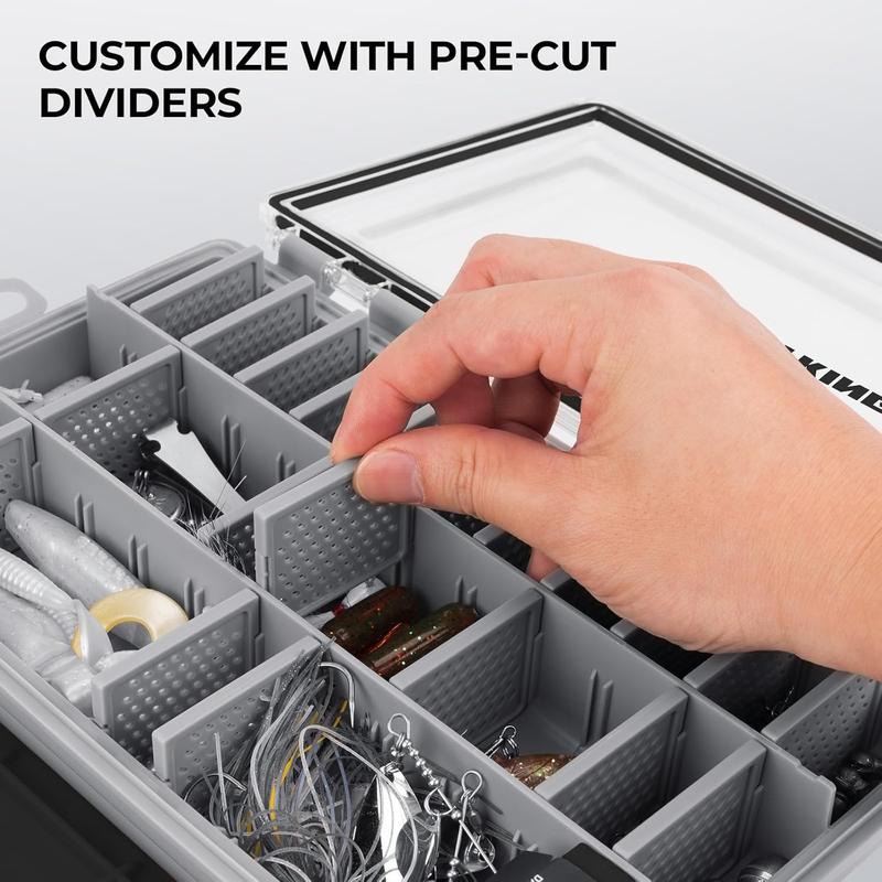 KastKing BlowBak Tactical Fishing Sling Tackle Storage Bag With 2 Hyperseal Tackle Boxes- Lightweight Sling Fishing Backpack - Sling Tool Bag for Fishing Hiking Hunting Camping